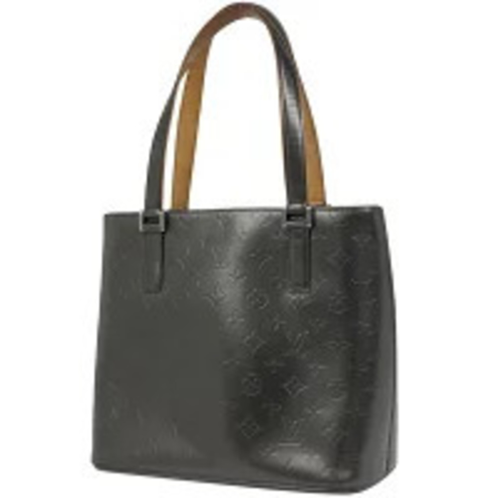 Louis Vuitton Stockton Shoulder Bag Handbag Tote Monogram Matte Noir Black